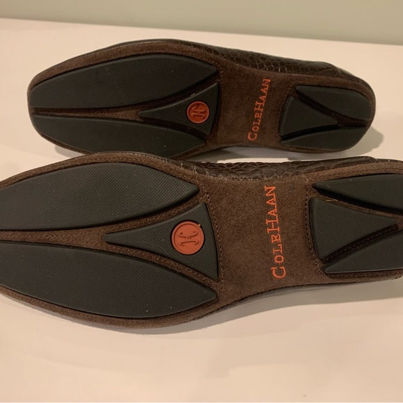 8.5 Cole Haan Men’s Leather loafers aligator style - Picture 5 of 5